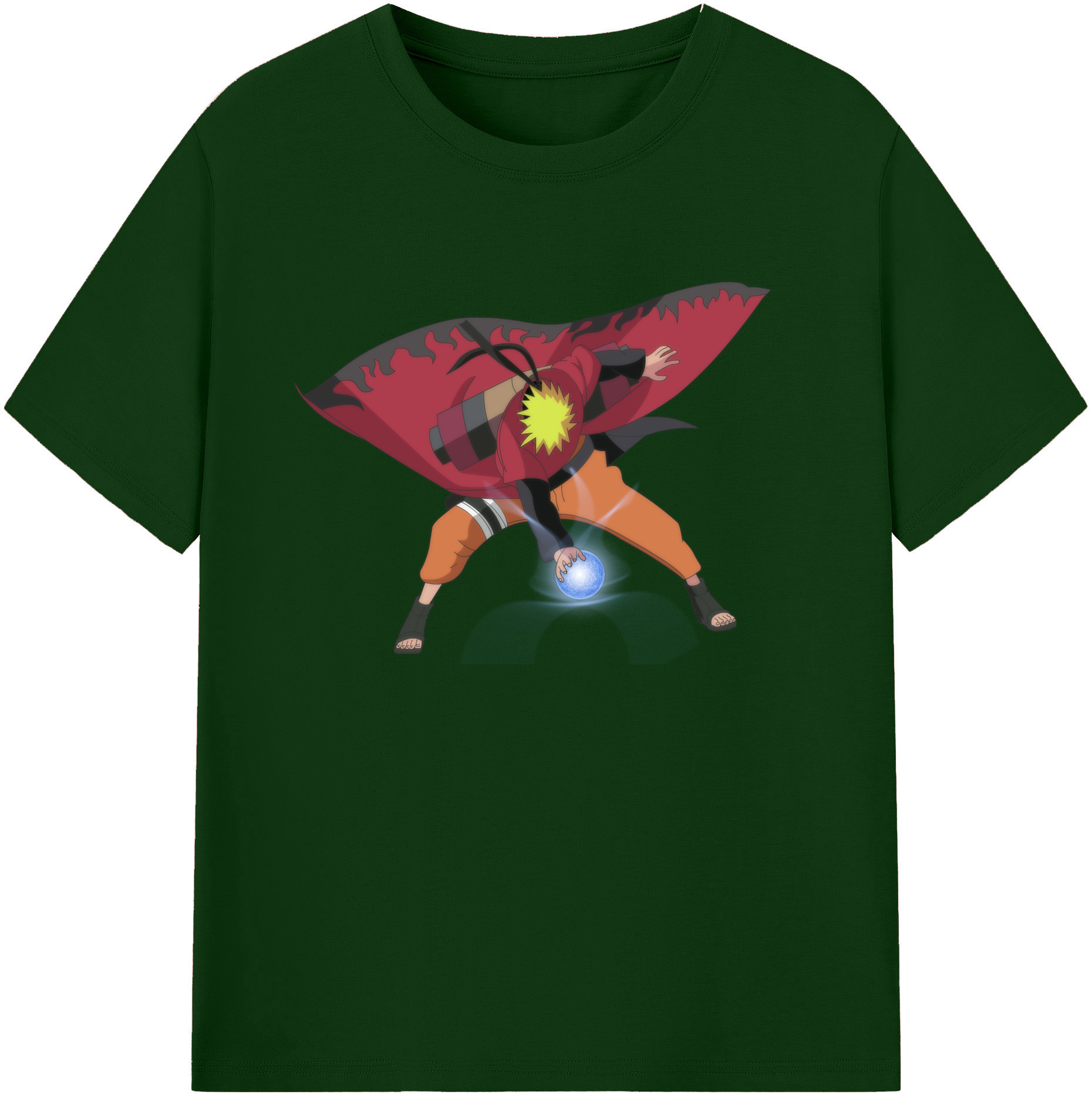 （画像用） NARUTO -ナルト- うずまき ナルト Uzumaki Naruto 綿100％半袖Tシャツ（フロントプリント）